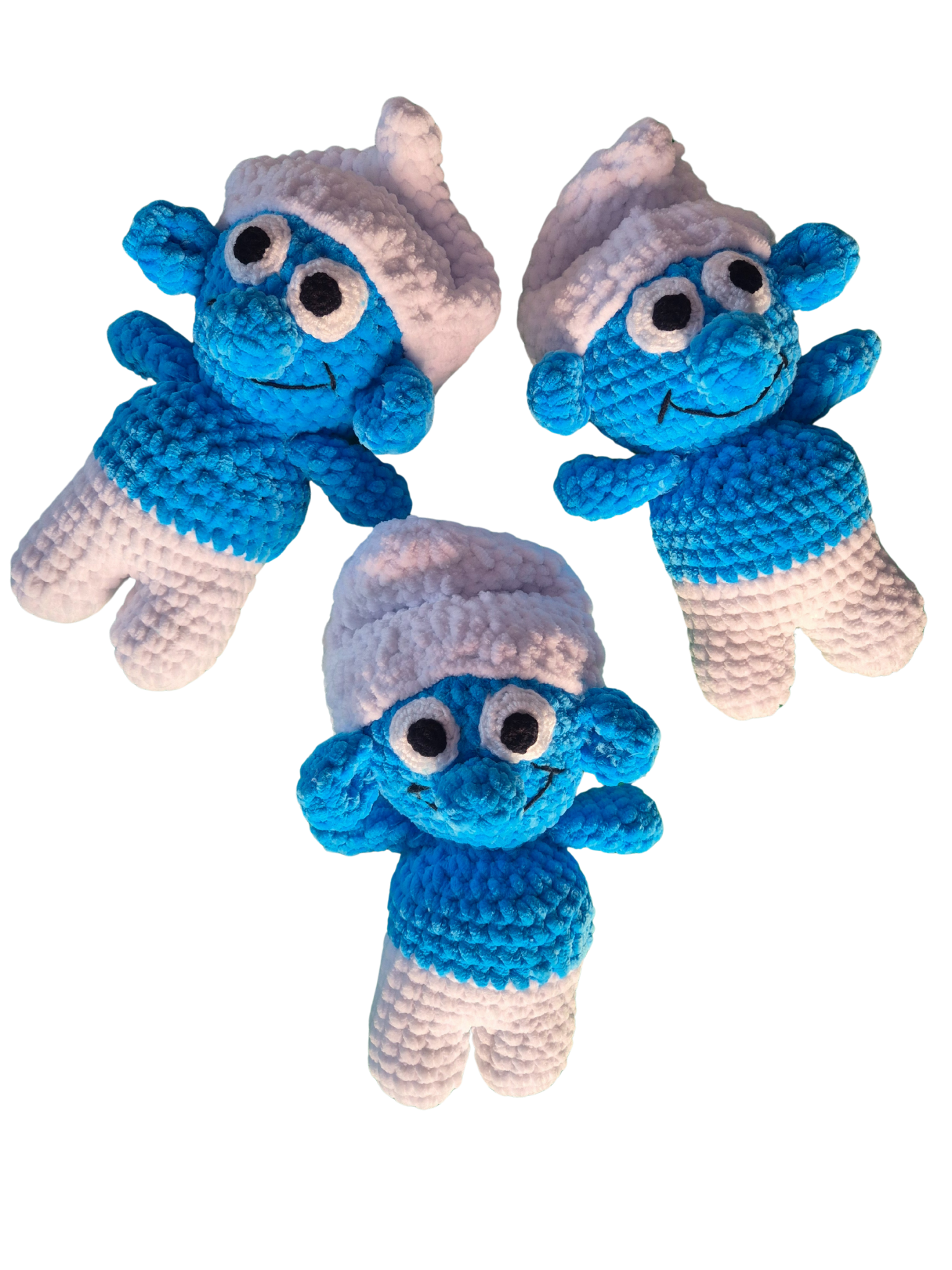 despinacrafting - Wholesale Stuffed/Plush Toy - Kids & Baby - Velvet Crochet Smurf Plush | Handmade | 25 cm1