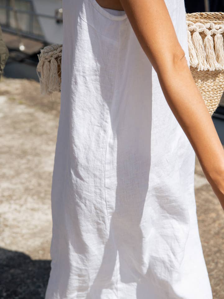 Sauths - Vendita all'ingrosso Vestito - Donna - Nida - Abito in Lino in Vari Colori3