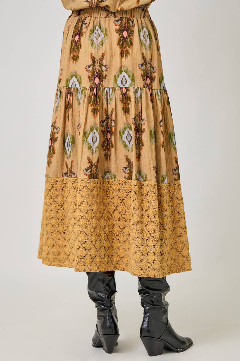 Latte 61310 Mixed Media Tiered Skirt  for wholesale on Faire4