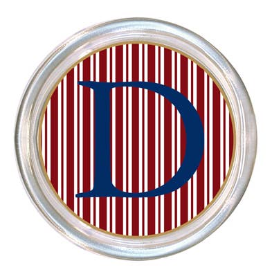 C1179-Red Stripe Coaster for wholesale by Marye-Kelley