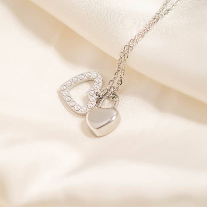 WJW – wholesale Individual charm/pendant – (9pc) 18K Gold PVD Stainless Steel Heart Charm Set7