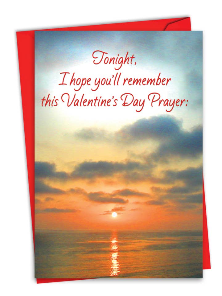 1 Card Valentine's Day Card - Valentine Prayer for wholesale by NobleWorks