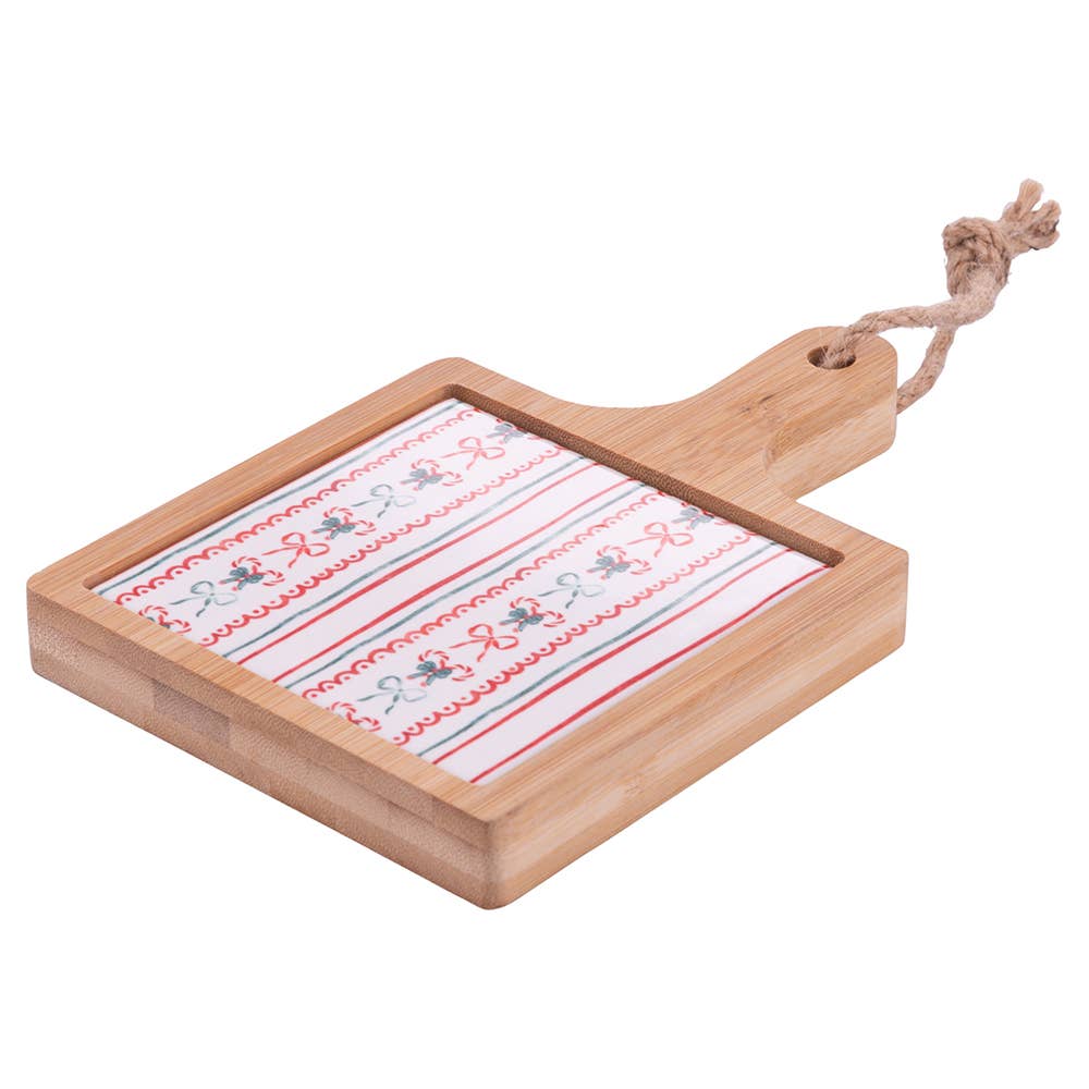 VdE Tivoli 1996 – wholesale Prydnadsset – XMAS FIOCCHI SKÄRBRÄDA 19,5x13 KERAMIK/BAMBU2