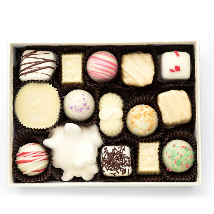 White Chocolate Assortment Gift Box for wholesale by Jackie's Wholesale