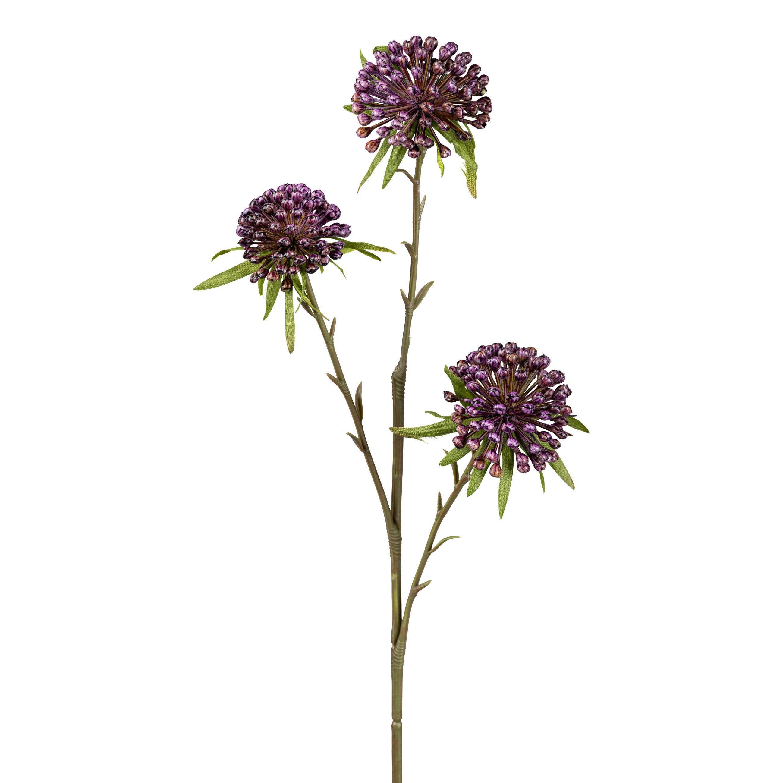 GASPER GmbH - Wholesale Artificial Flowers - Allium X3, 62cm, purple0