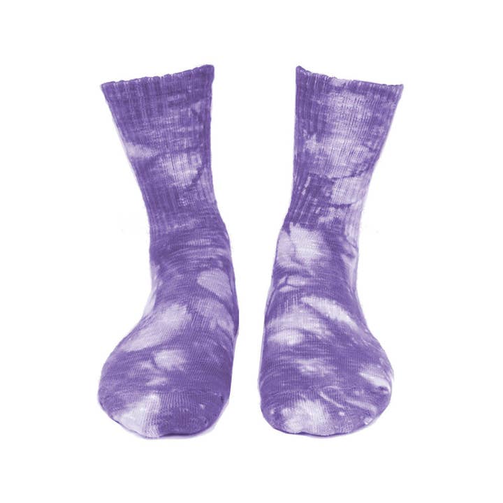 Threddies - Wholesale Sokken - Dames - Tie Dye sokken met textuur en ronde hals