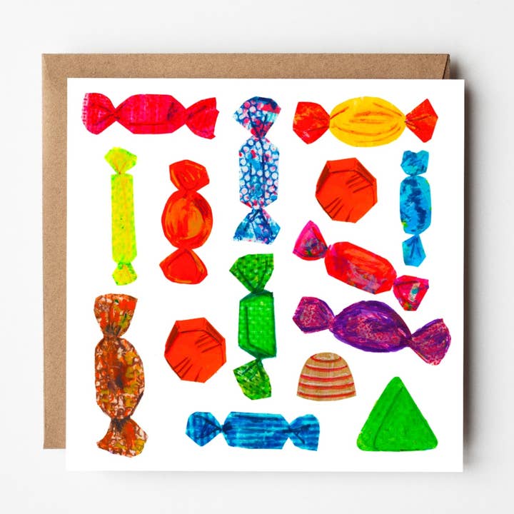 Chocolate Treasure Greetings Card for wholesale by Sarah Millin