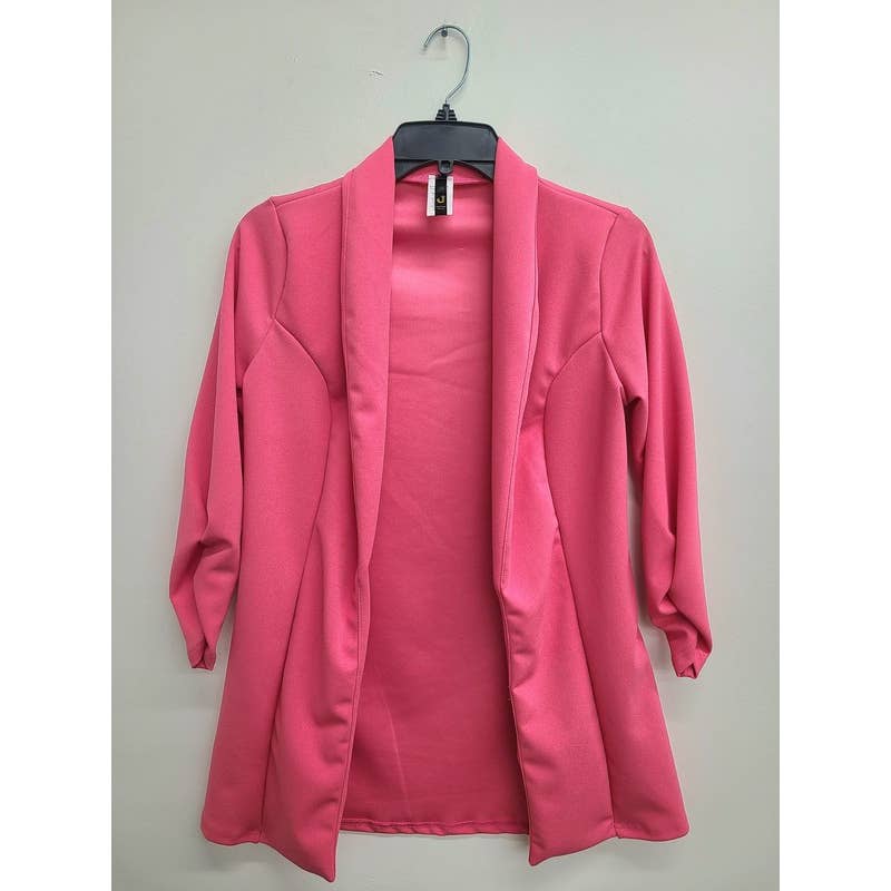 Uptown Apparel – wholesale Blazer – Women's – JK6880 Shirred 3/4 Sleeve Elegant Blazer13