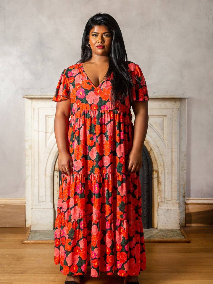 Ruby maxi-jurk voor wholesale door Mixed by Nasrin