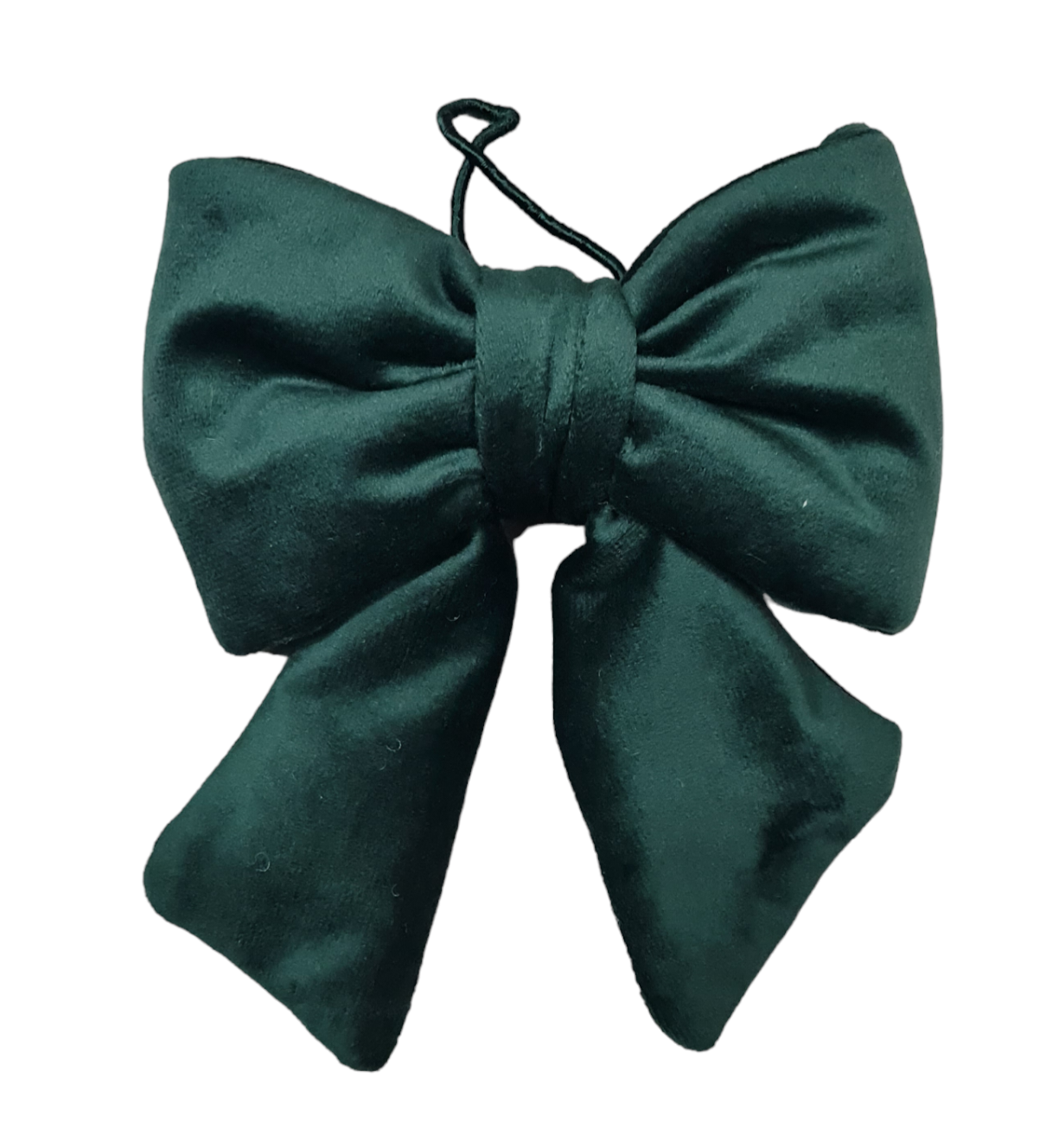 Lunaria Lab - Vendita all'ingrosso Decorazione natalizia - Fiocco Natalizio imbottito in Velluto, 14x15cm3