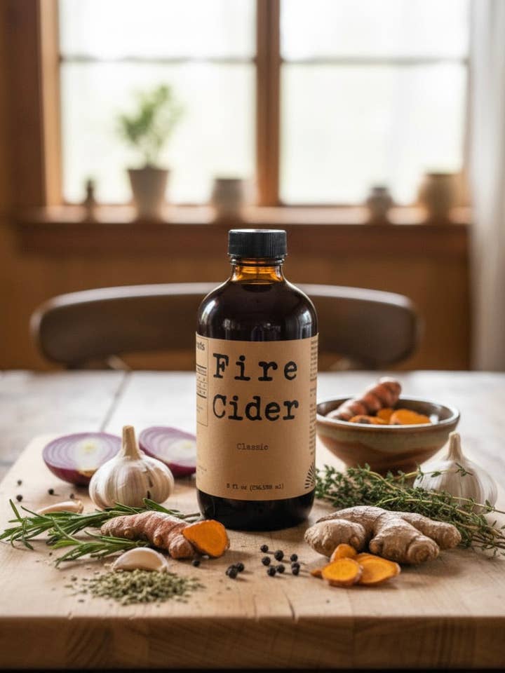 Fire Cider Traditional Herbal Tonic Latina-Owned 8 oz for wholesale by LMH Apothecary