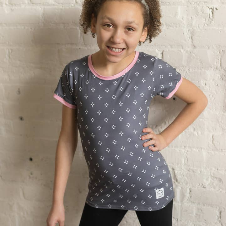 Gray Dot T-shirt for wholesale by JustForLittles