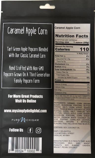 Simply Delightful - Wholesale Popcorn - Karamelappel Popcorn 227 g1