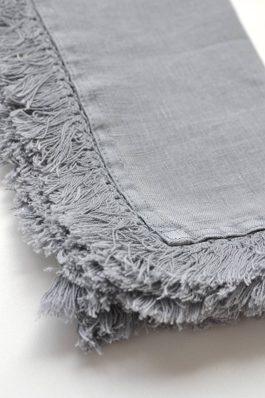 Linen Way Inc. - Wholesale Dinner & Cloth Napkin - Artisan Linen Napkin with Fringed Edges - in 5 colors6