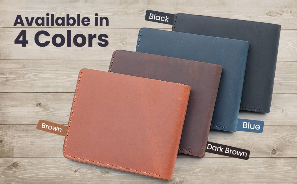 American Leather Goods - Wholesale Wallet - Men's - Genuine Leather Wallet for Men with Flap out ID Window16
