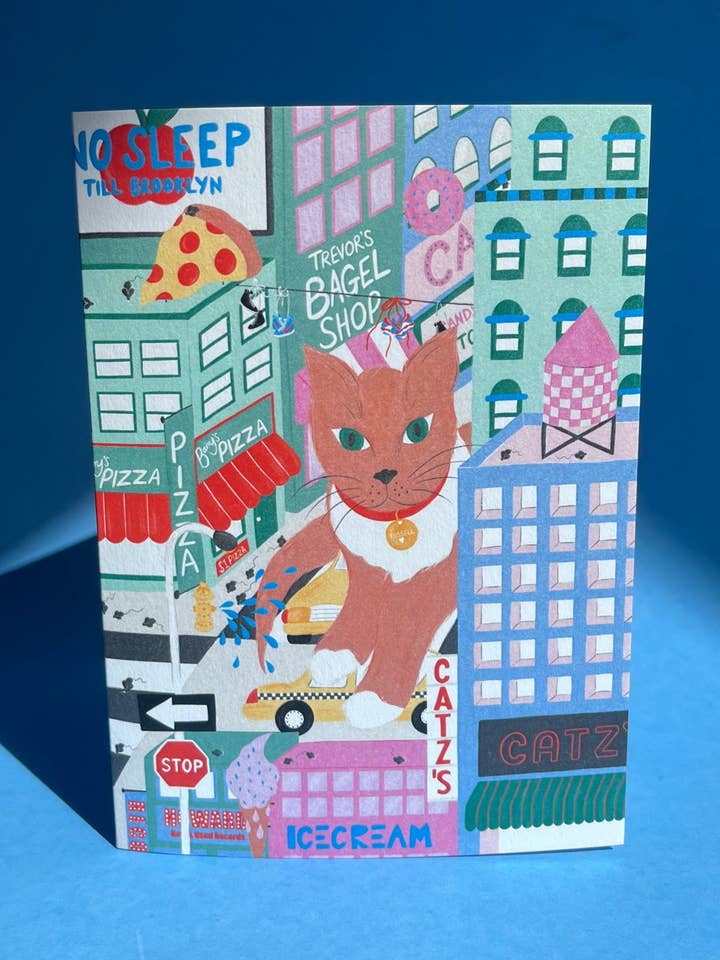Cats In New York, Card for wholesale by Milk Studio