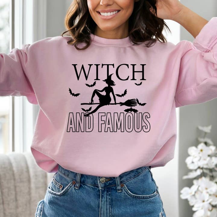 Witch And Famous - Felpa con cappuccio e felpa per la vendita all'ingrosso da parte di LA Shirt Company