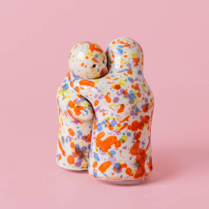 Alfar Tierra Cocida - Wholesale Salt & Pepper Shaker Set - Fun salt and pepper shaker 9cm / Multicolor CARNAVAL