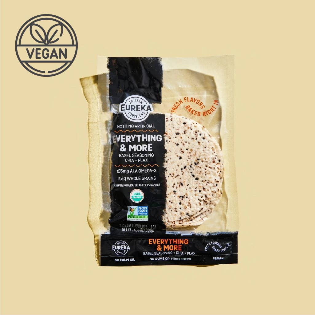 Eureka Tortilla - Wholesale Bread/Tortilla - Everything & More Organic Flour Tortillas (Vegan)1