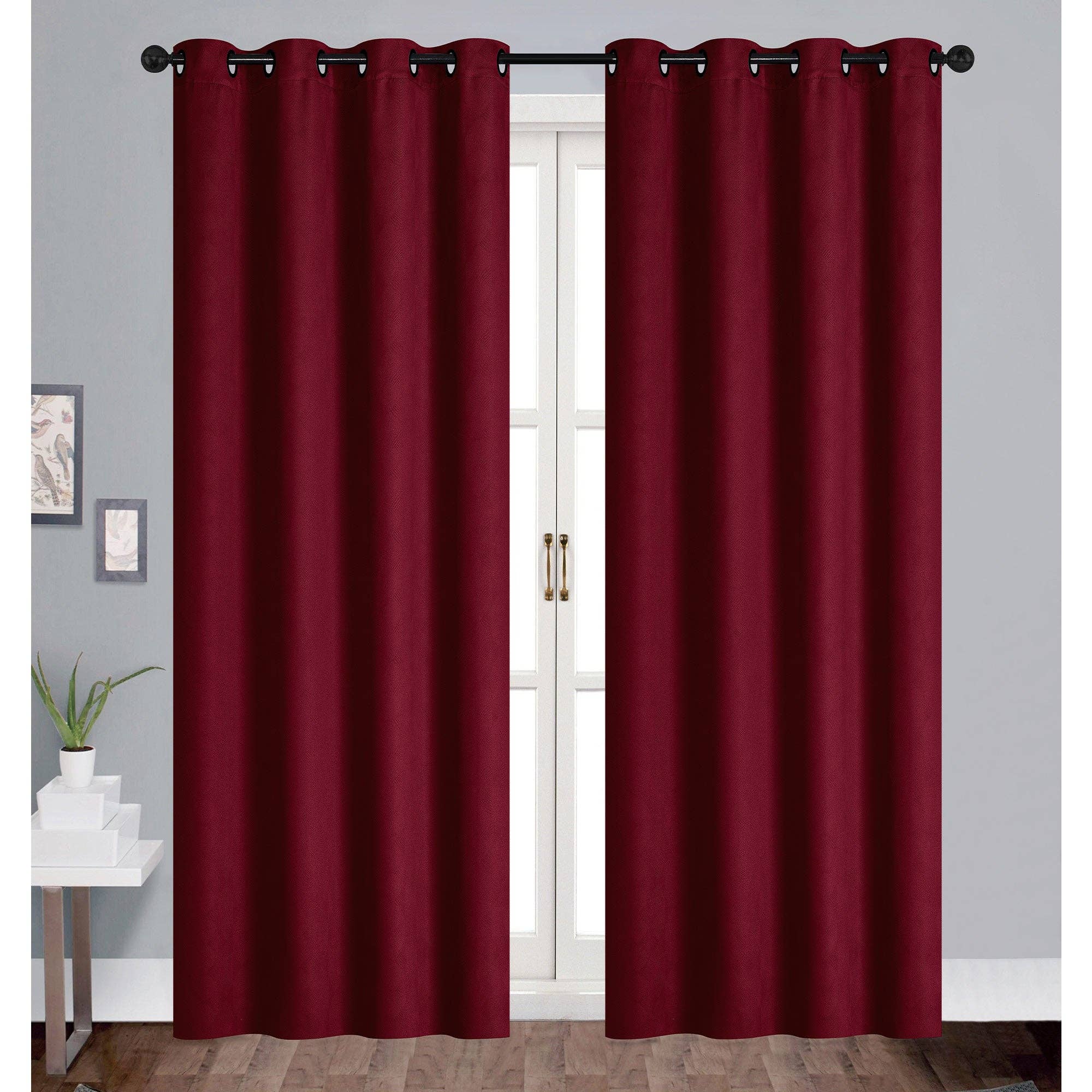 ShopBobbys - Vendita all'ingrosso Tende - Pannello per finestra oscurante con occhielli Jones Embossed Geo, 54x84 pollici8