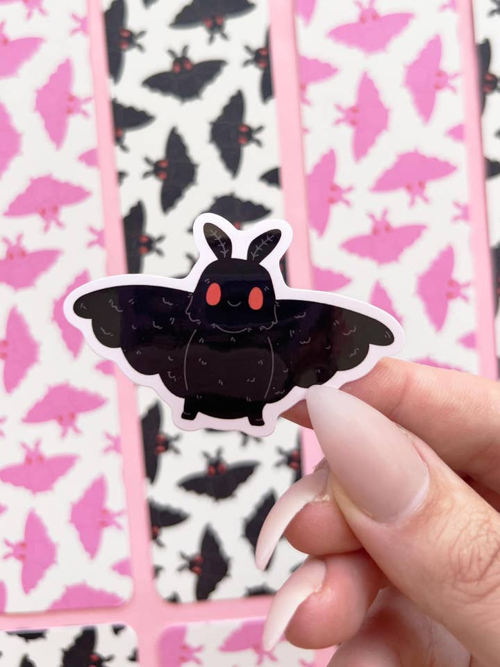 Pegatina Mothman para venta al por mayor de Jollie Ollie Designs