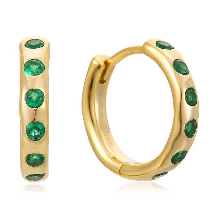 Gilded Arc Hoops for wholesale by Spitfire Girl