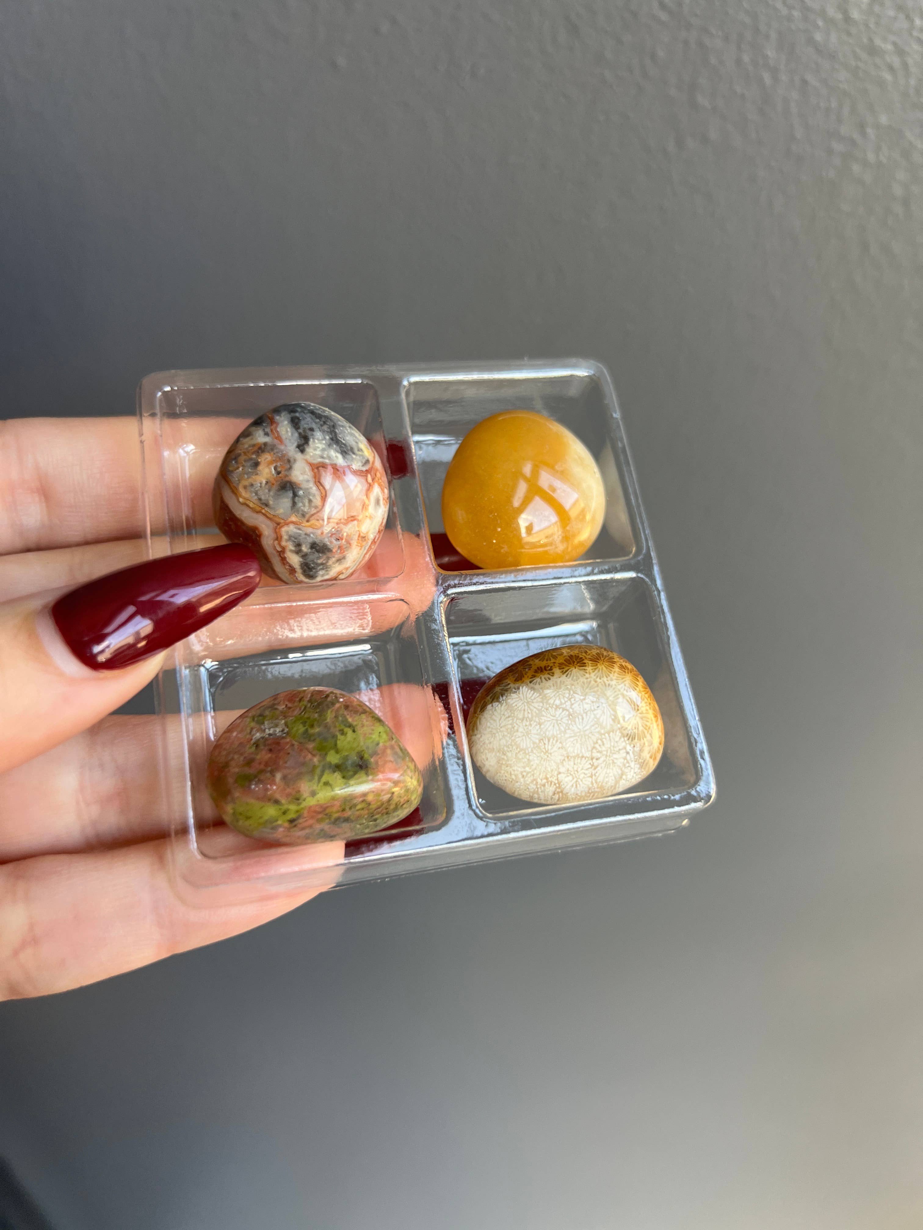 Sapphire & Sage - Wholesale Spiritual Stone/Crystal - Happiness Crystal Tumble Set1