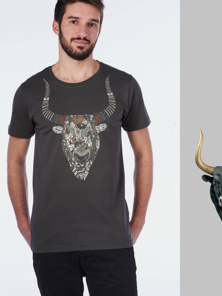 T-SHIRT VOLHEID DONKERGRIJS voor wholesale door inspira