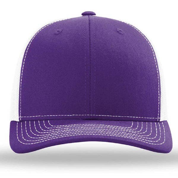 Kodiak Wholesale - Wholesale Trucker Hat - Unisex - Richardson 112 Snapback Trucker Cap - Custom Leather Patch H69