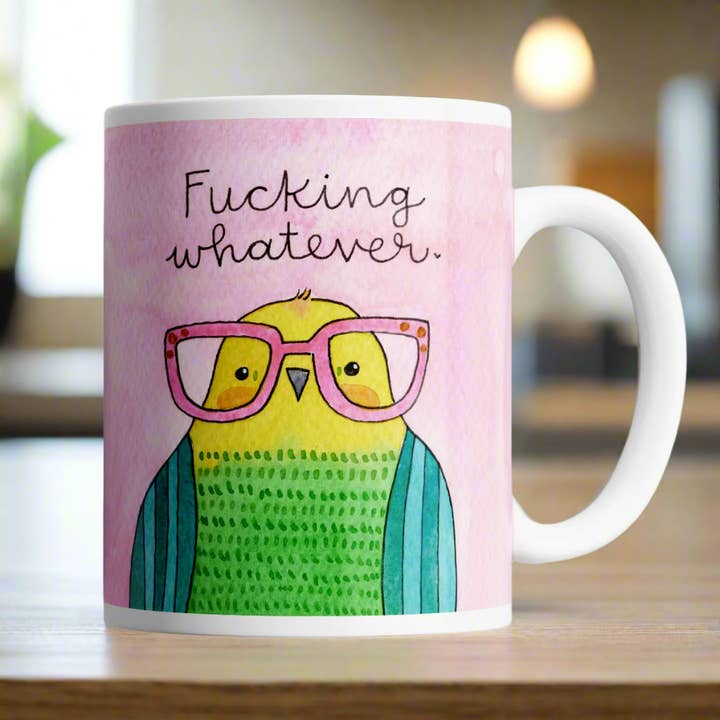 Disrupted Industries - Wholesale Coffee Mug - Fucking Whatever Derpy Bird Mug