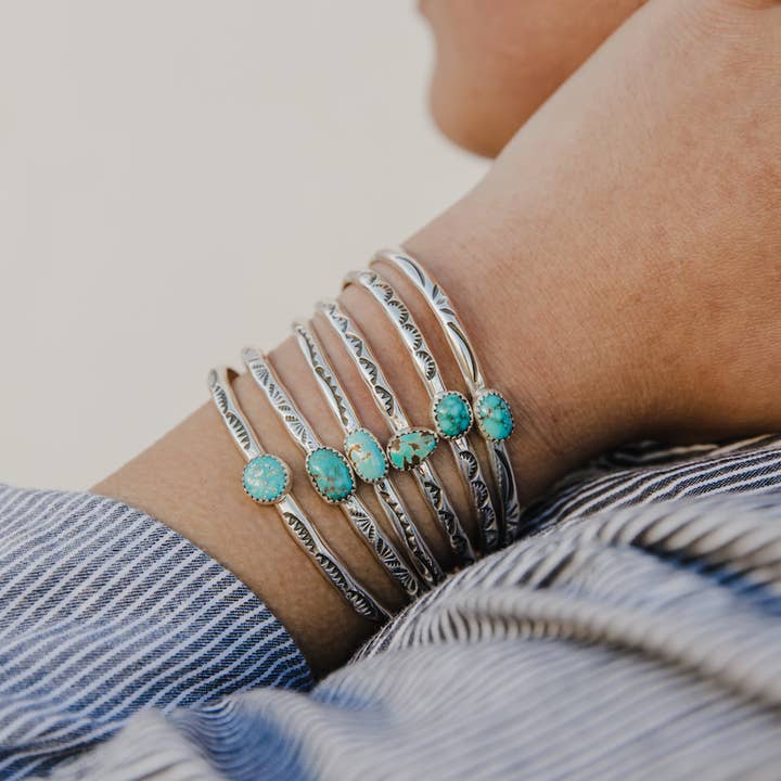 Rainbow Trading Post - Wholesale Cuff Bracelet - Aspen Turquoise Bracelet