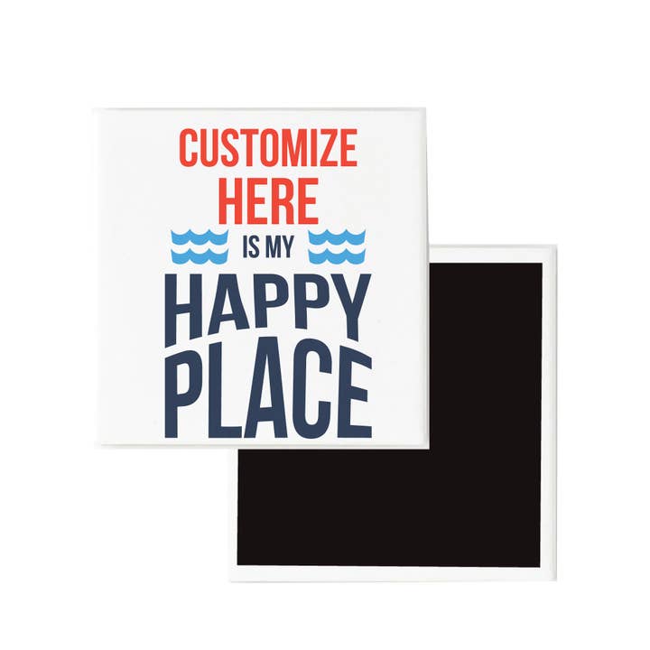 MT1 Boat Happy Place - 3" Magnet Artwork for wholesale by Pavilion