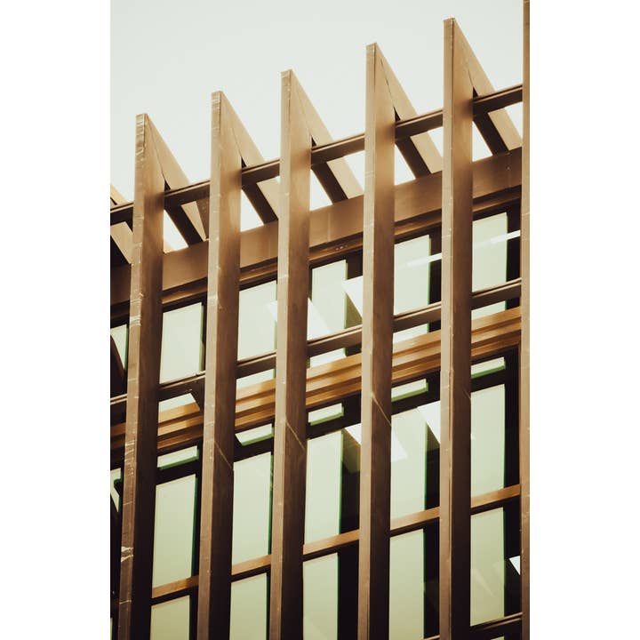 Impression artistique en tons de bois vers le haut et vers le haut pour la vente par Christi Kraft Photography