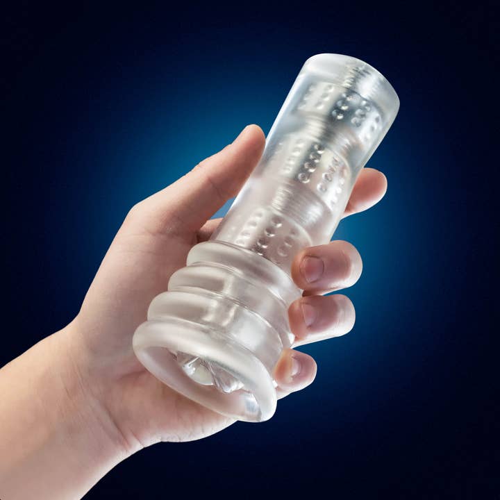 Blush - Wholesale Sex Toy - Rize - Luz - Glow in the Dark Self-Lubricating Stroker Clear