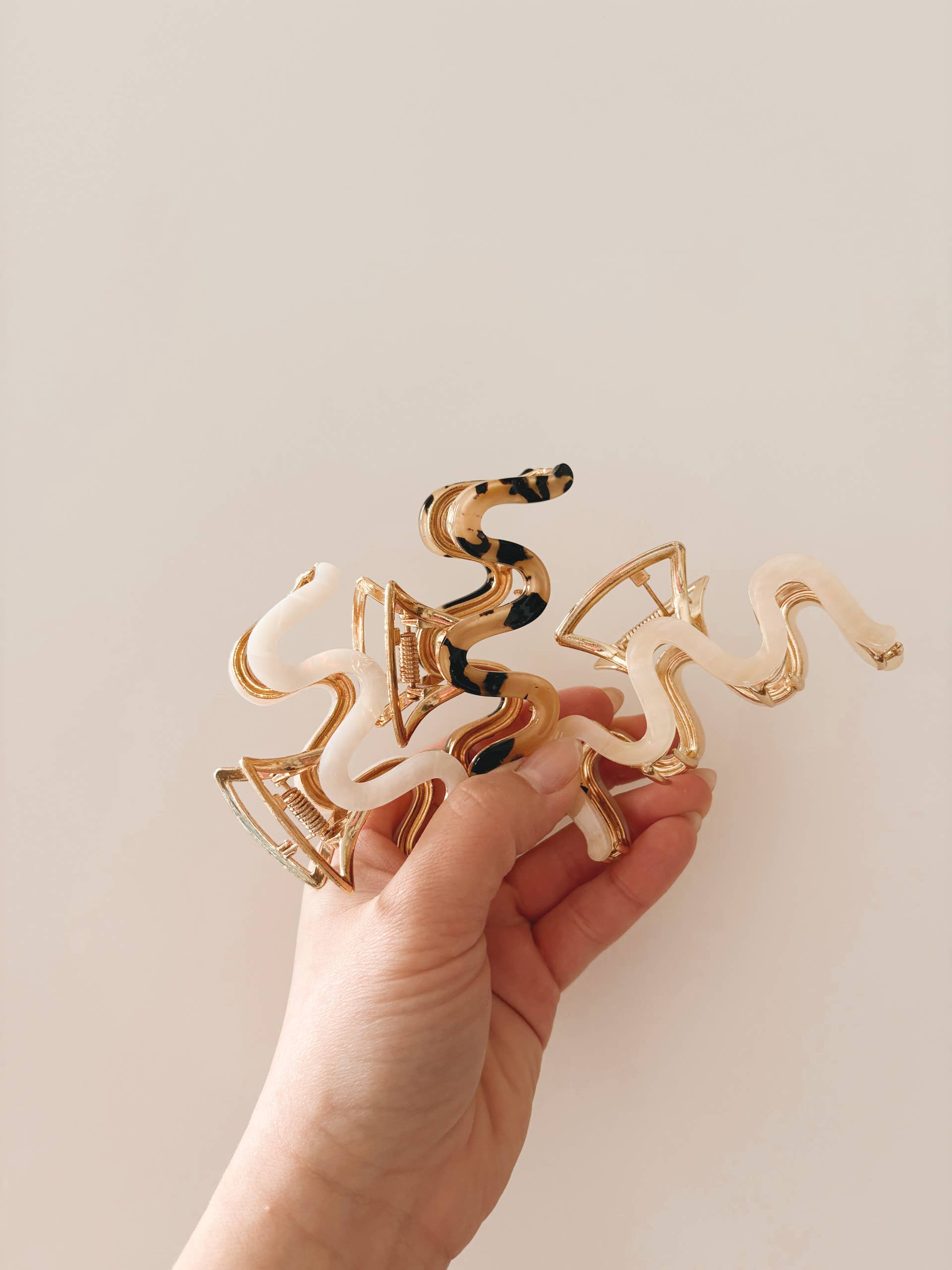 Kitten Claws Clips - Venta al por mayor Horquilla para el pelo - Mujer - Pinza dorada ondulada2