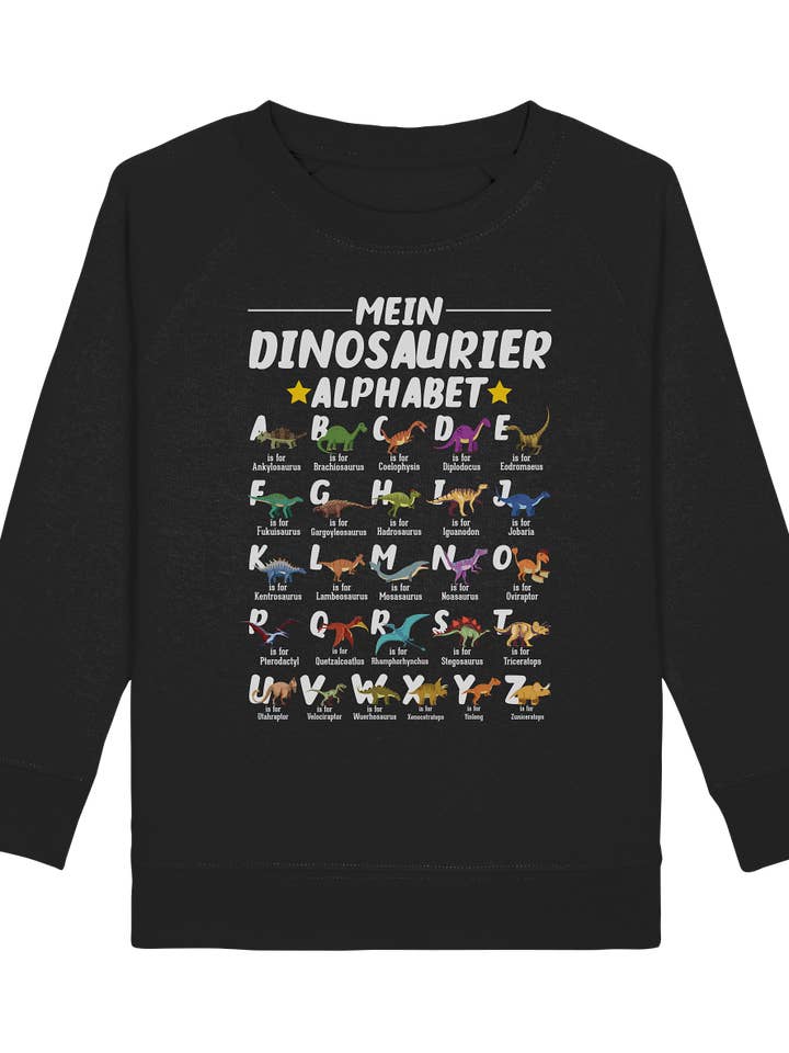 Dinosaurier Alphabet Lernen Schulkind Dino ABC Sweatshirt für den Großhandel von Tigerlino®