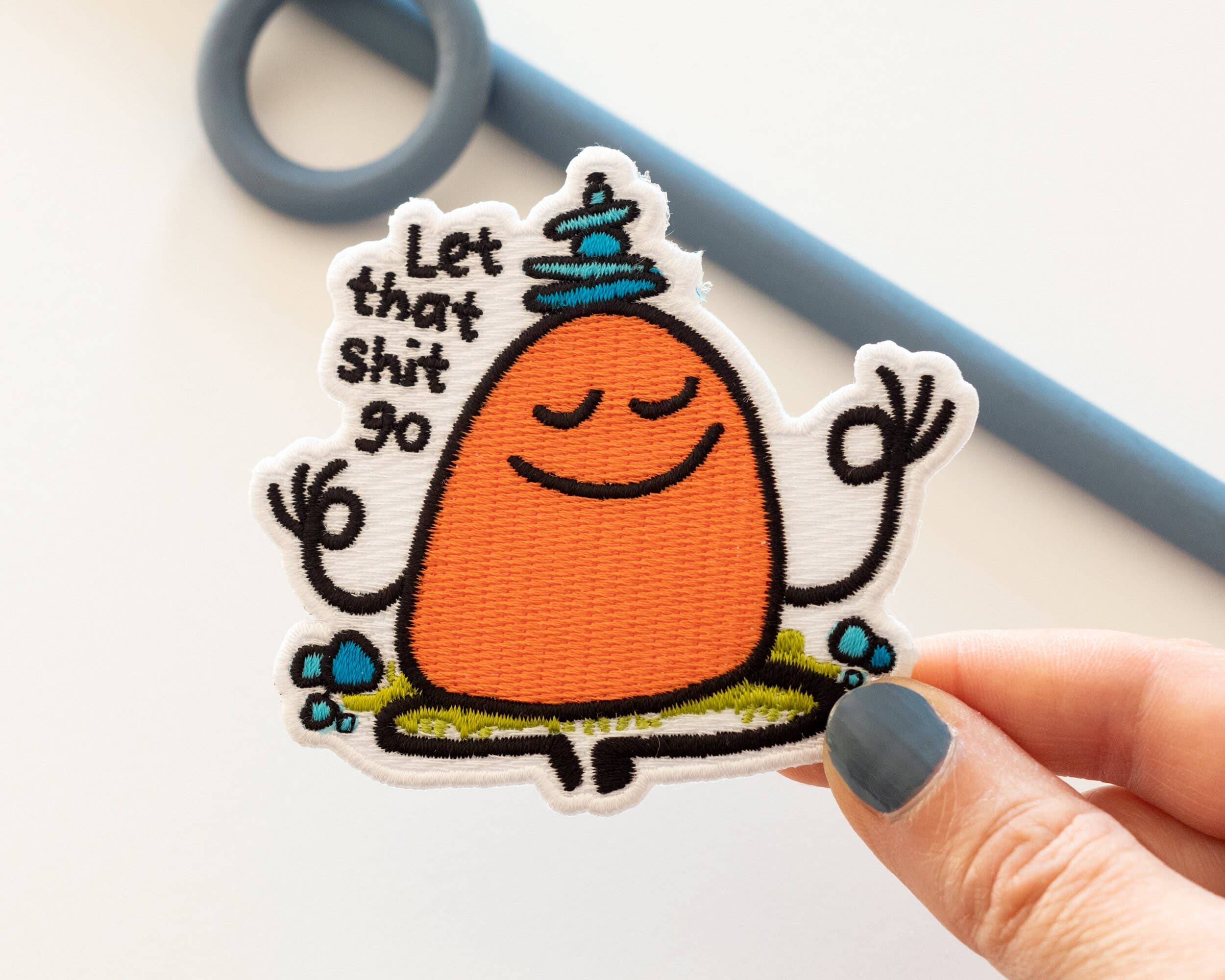 RippleSplash Studio - Wholesale Patch - Let That Shit Go Iron-On Patch3