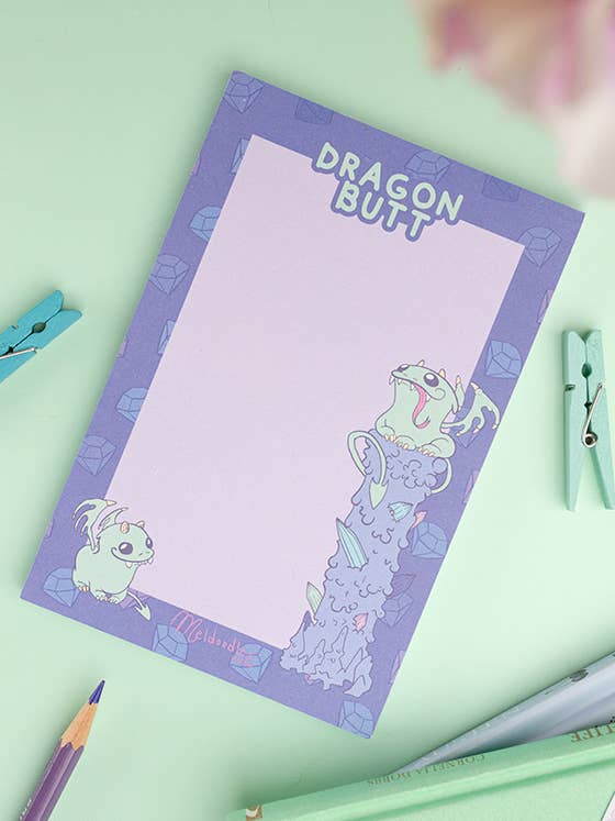 Drage Numse Notepad af Meldoodles for engroshandel hos Meldoodles