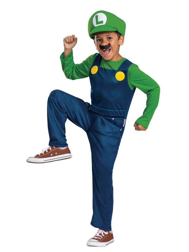 Super Mario™ - Costume Luigi Elevated - enfant - 10/12 ans pour la vente par P'tit Clown