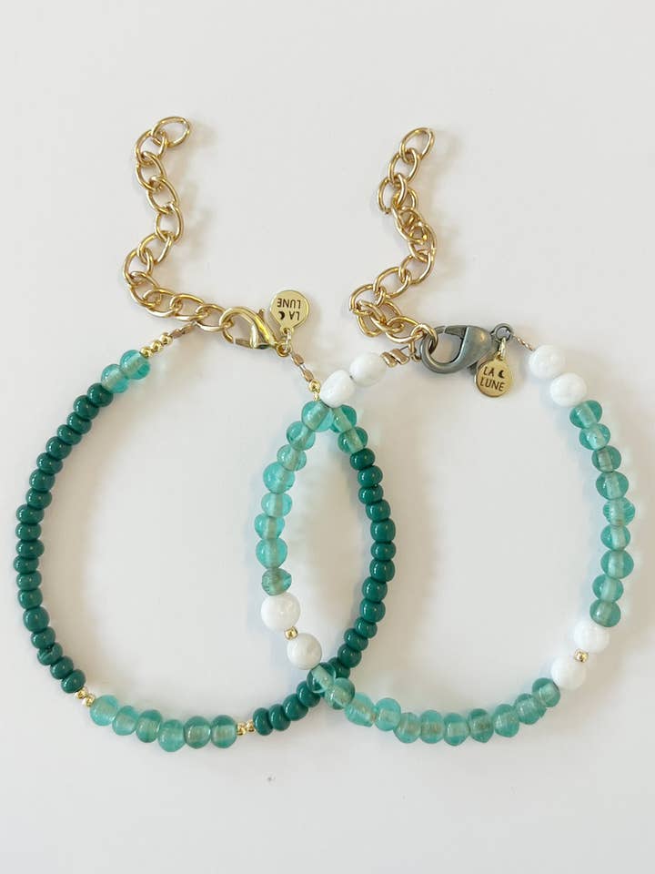 GEMINI GENBRUGSGLAS ARMBÅND SÆT for engroshandel hos LA LUNE Sustainable Jewels