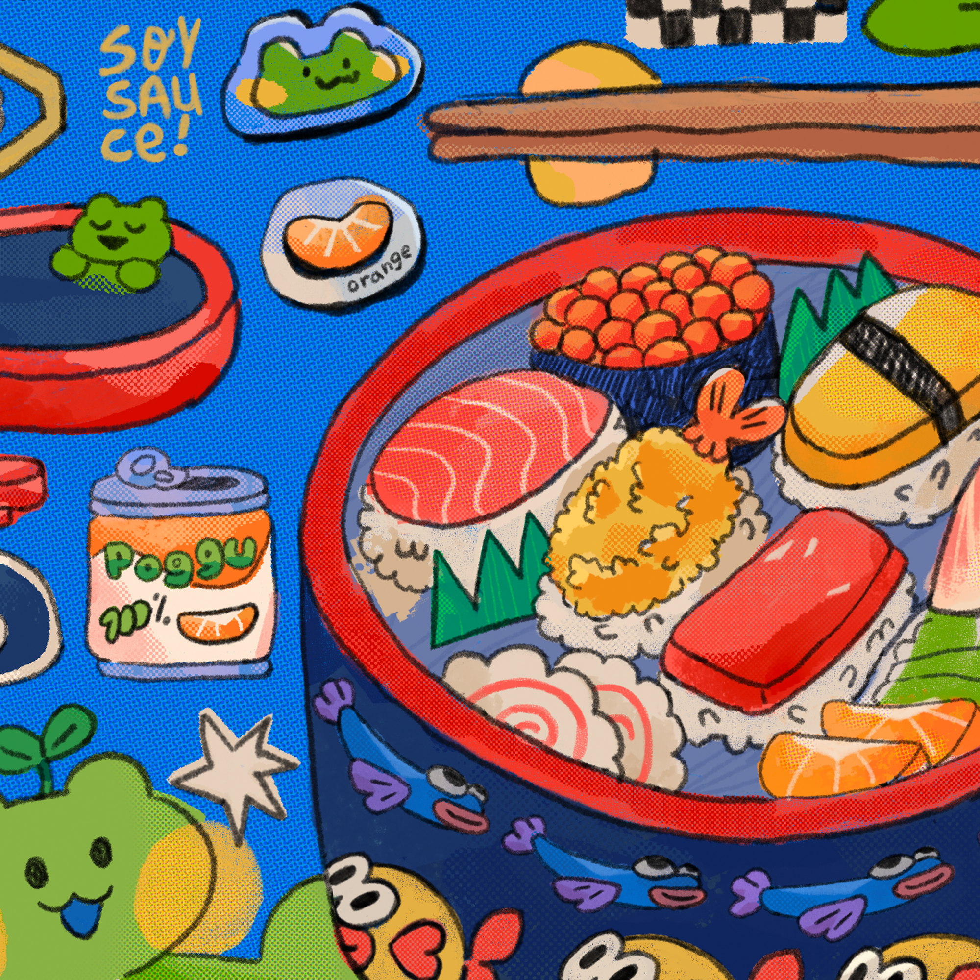 pogpals - Wholesale Notebook - I want Sushi Notebook ✿ Dot Grid A52