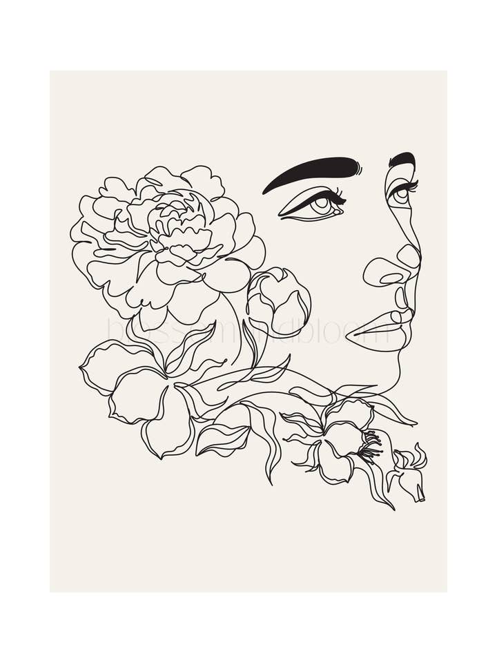 Ritratto artistico Floral Line per la vendita all'ingrosso da parte di Blossom & Bloom