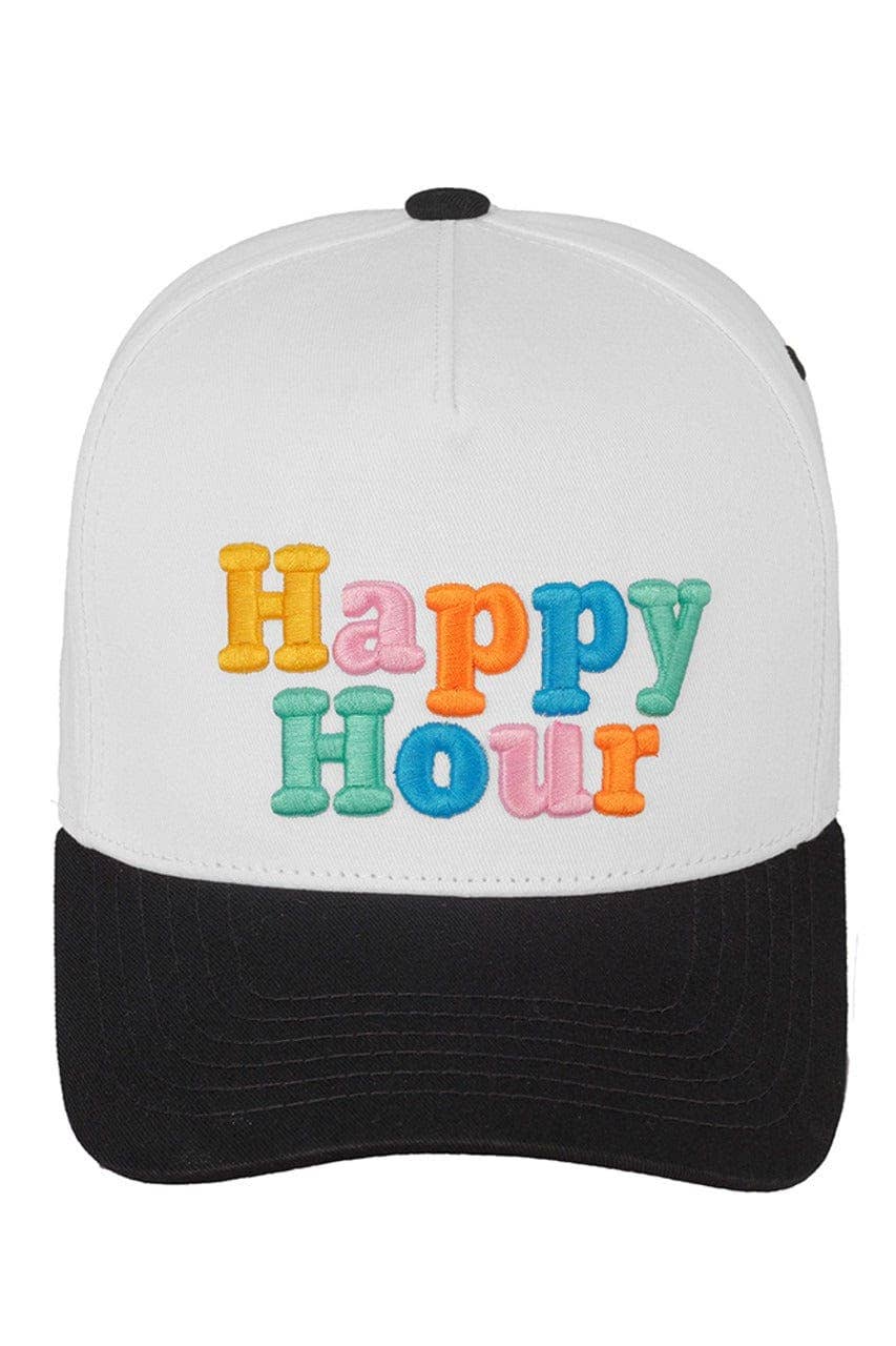 MiMi Wholesale - Wholesale Trucker Hat - Women's - TCM0033 Happy Hour Embroidered Trucker Hat3