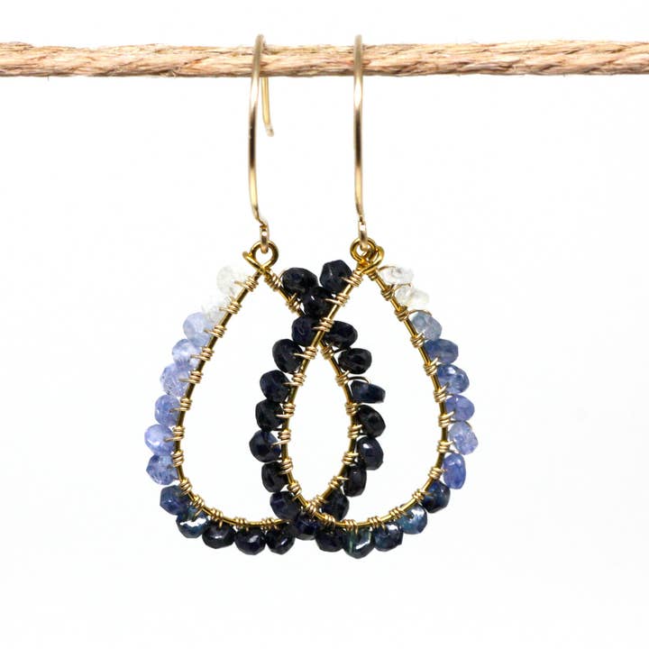 Azki Jewelry - Wholesale Dangle Earrings - Wire Wrapped Chandelier Earrings4