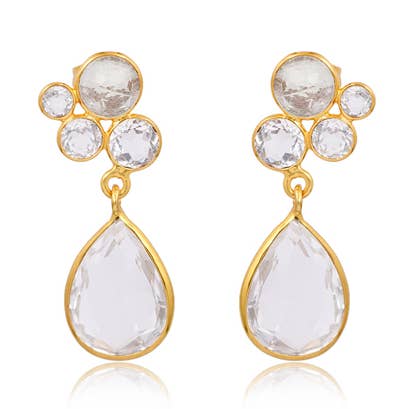 Claridade, Danglers de Quartzo por atacado de Mined Jewels