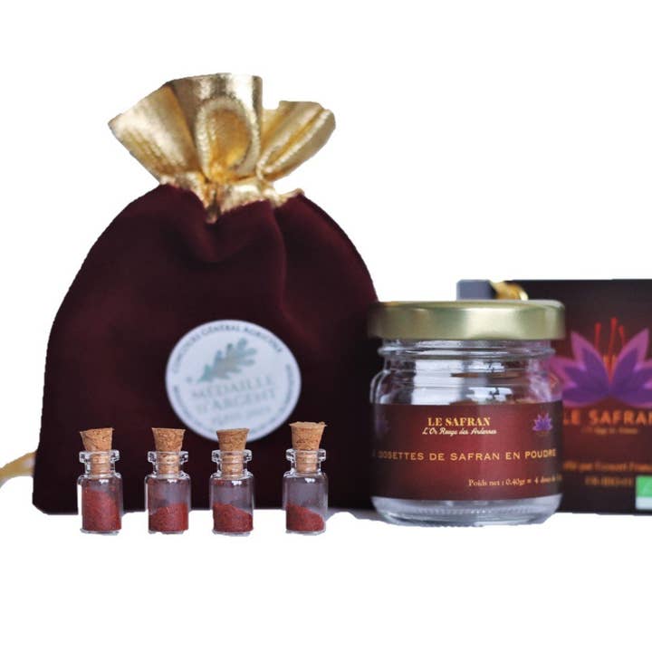 Saffron powder 0.40 g for wholesale by Le Safran