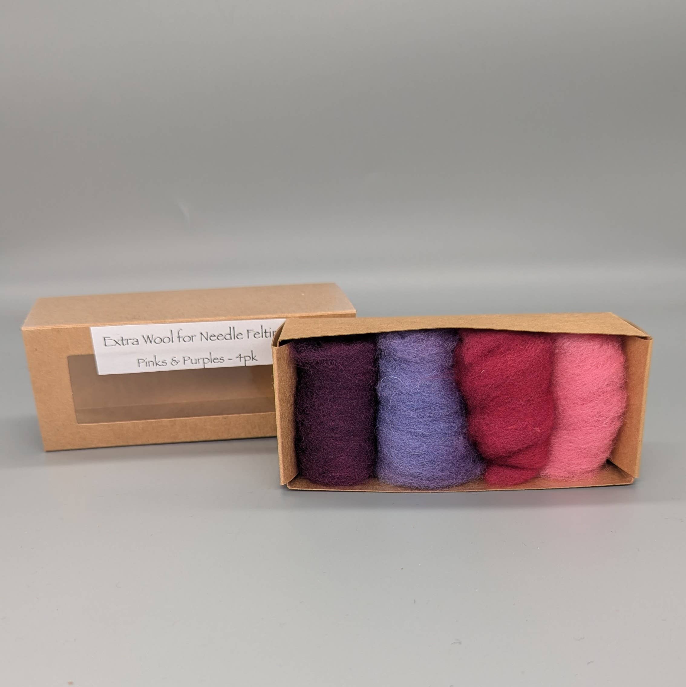 Wooliza Fiber Arts – wholesale Craft supplies – Small Size - Extra Wool Color Box- Five Color Options5