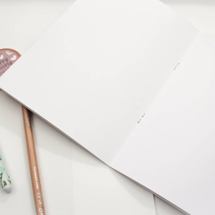 My Sweet Paper Card - Vente Cahiers - Carnet de notes Blue Flower - Jolis cahiers6