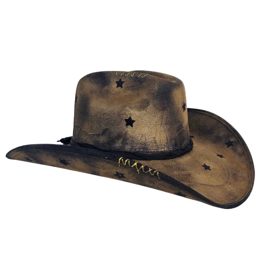 Black Jaxon Cowboy Crown Hat for wholesale on Faire5