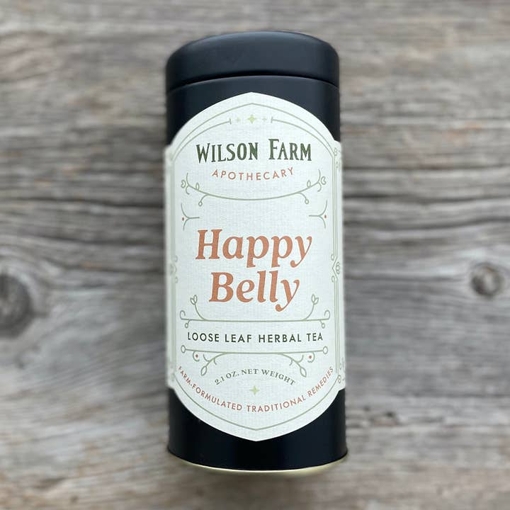 Happy Belly Tea for wholesale by Wilson Farm Apothecary